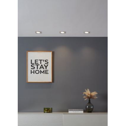 Eglo - LED RGBW Foco de encastrar com regulação LED/4,7W/230V branco