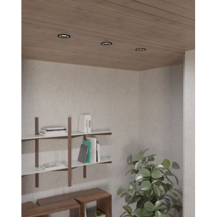 Eglo - Iluminação embutida 1xGU10/35W/230V antracite