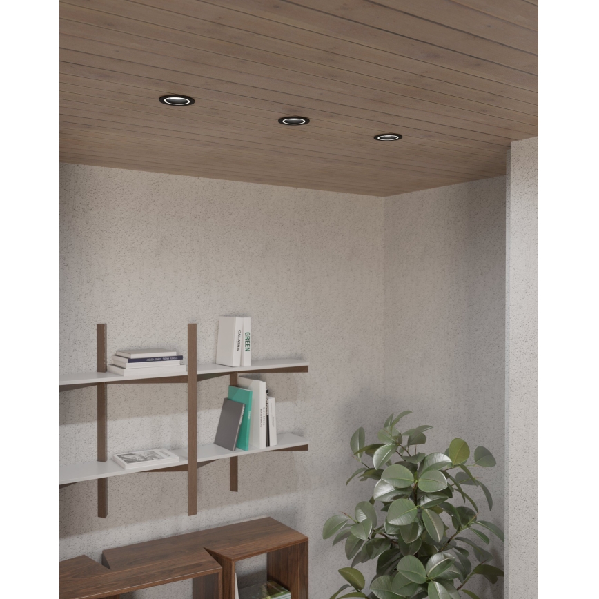 Eglo - Iluminação embutida 1xGU10/35W/230V antracite