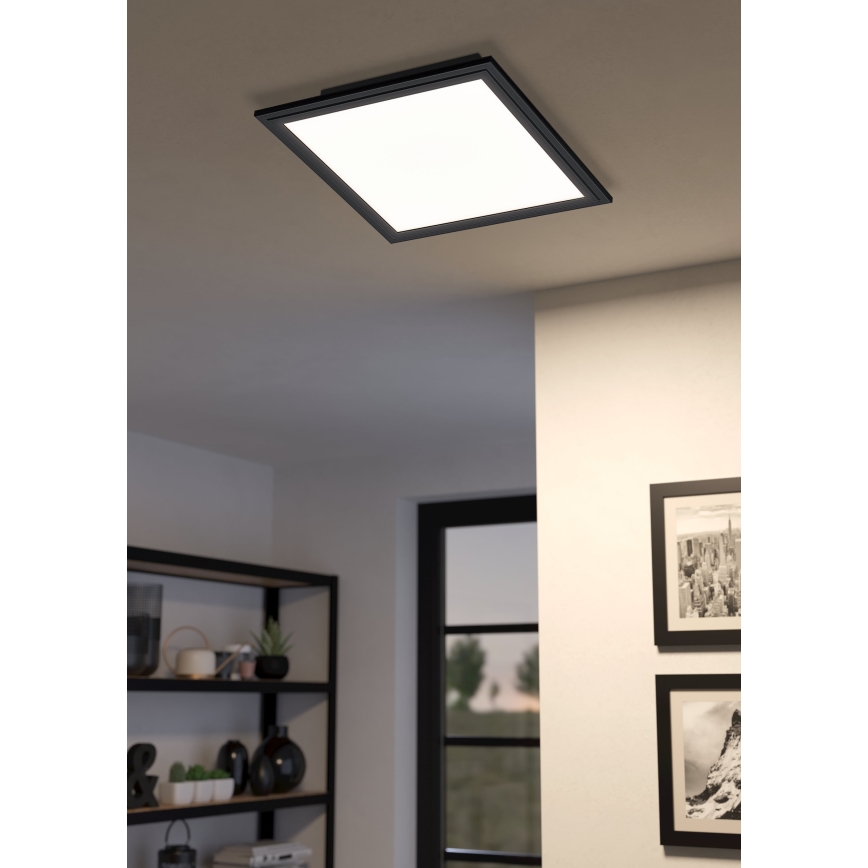 Eglo - Iluminação de teto LED LED/14W/230V 30x30 cm preto
