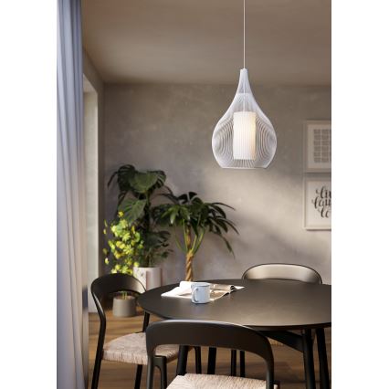 Eglo - Candelabro suspenso 1xE27/40W/230V branco