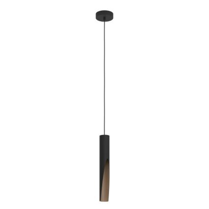 Eglo 900874 - Lustre LED suspenso em cabo BARBOTTO 1xGU10/4,5W/230V preto/castanho