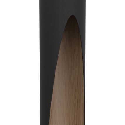 Eglo 900874 - Lustre LED suspenso em cabo BARBOTTO 1xGU10/4,5W/230V preto/castanho