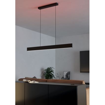 Eglo - LED RGBW Candelabro suspenso com regulação LED/38W/230V 2700-6500K preto