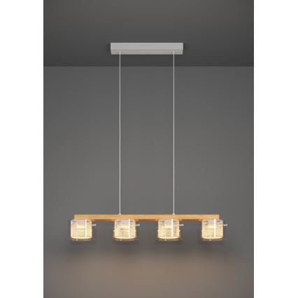 Eglo - Candeeiro suspenso LED RGBW com regulação 4xLED/3,7W/230V 2700-6500K