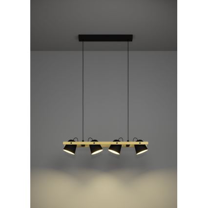 Eglo - Candeeiro suspenso LED RGBW com regulação 4xLED/3,7W/230V 2700-6500K