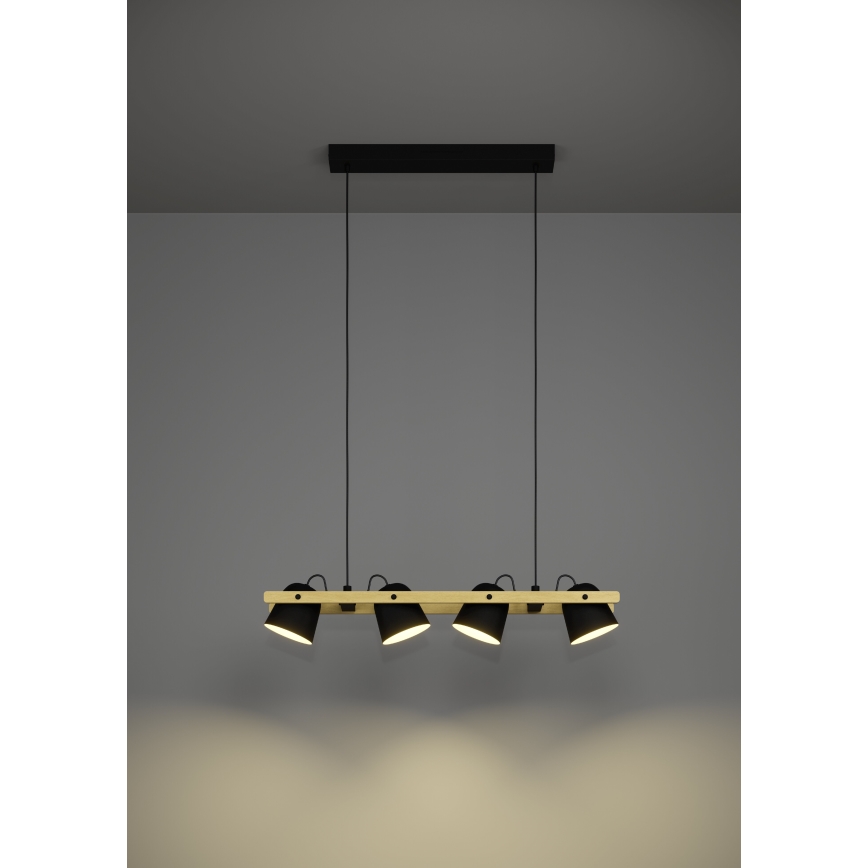 Eglo - Candeeiro suspenso LED RGBW com regulação 4xLED/3,7W/230V 2700-6500K