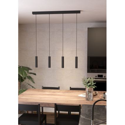 Eglo - Candelabro suspenso LED com regulação 4xLED/5,4W/230V