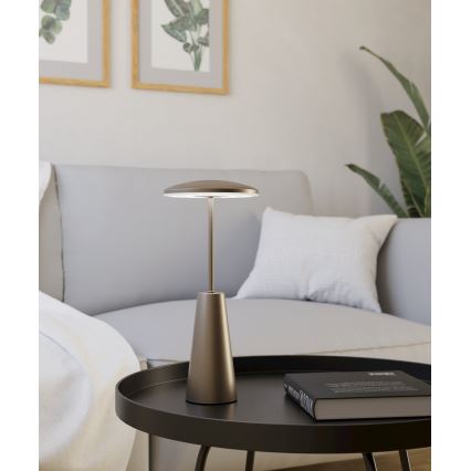 Eglo - Candeeiro de exterior LED tátil com regulação LED/2,8W/5V 2400K/3000K/4000K 5200 mAh IP54 bege