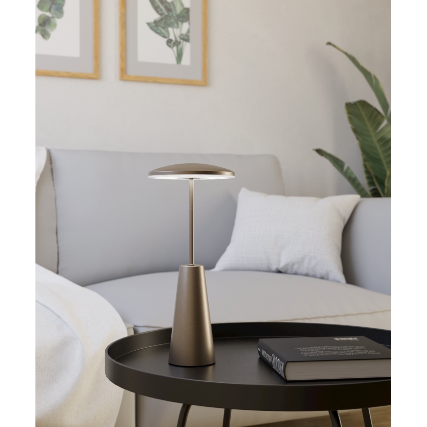 Eglo - Candeeiro de exterior LED tátil com regulação LED/2,8W/5V 2400K/3000K/4000K 5200 mAh IP54 bege