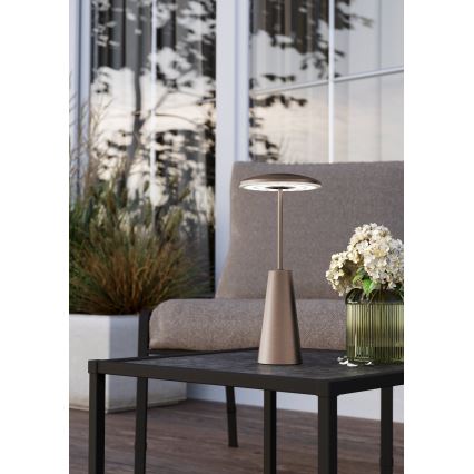 Eglo - Candeeiro de exterior LED tátil com regulação LED/2,8W/5V 2400K/3000K/4000K 5200 mAh IP54 bege