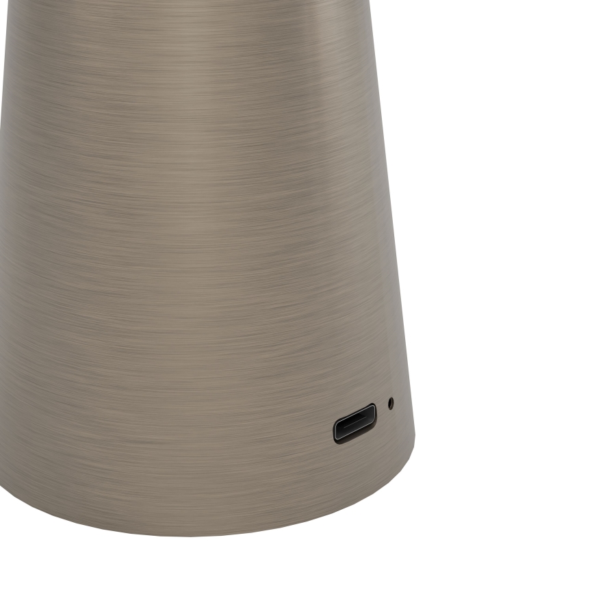 Eglo - Candeeiro de exterior LED tátil com regulação LED/2,8W/5V 2400K/3000K/4000K 5200 mAh IP54 bege