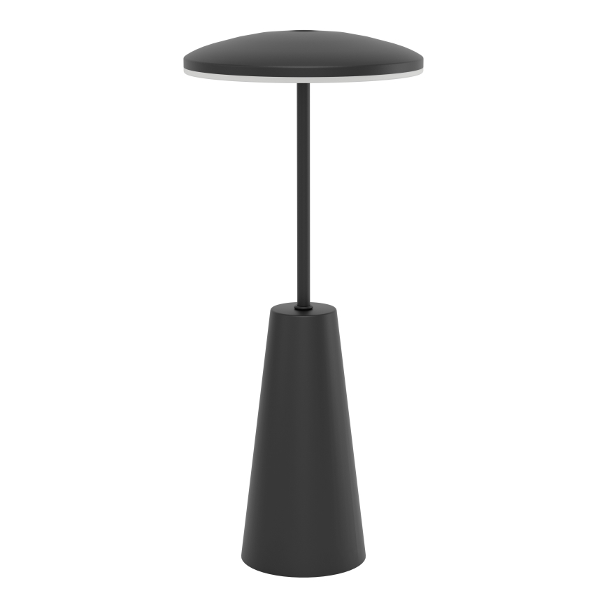 Eglo - Candeeiro de exterior LED tátil com regulação LED/2,8W/5V 2400K/3000K/4000K 5200 mAh IP54 preto