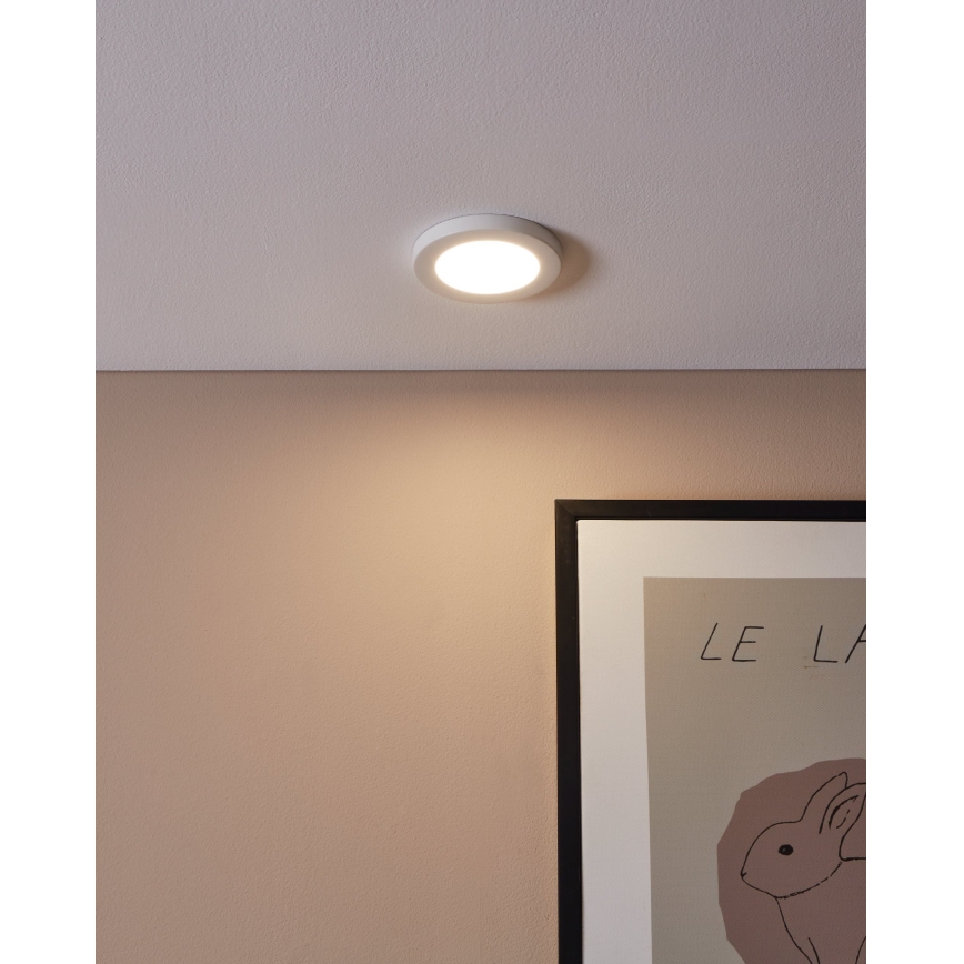 Eglo - Luminária de embutir LED/5,5W/230V 4000K branca Ø 11,7 cm