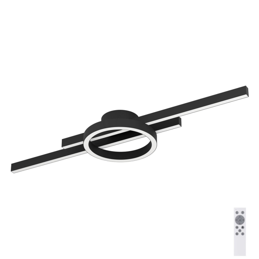 Eglo - Iluminação de teto LED RGBW com regulação LED/23,5W/230V 2700-6500K preto + controlo remoto