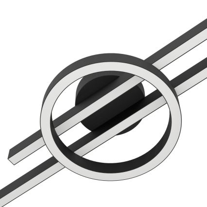 Eglo - Iluminação de teto LED RGBW com regulação LED/23,5W/230V 2700-6500K preto + controlo remoto