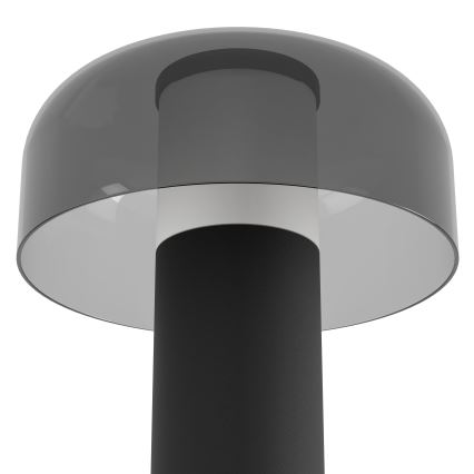 Eglo - Candeeiro de exterior LED tátil regulável LED/2,25W/5V 2400-4000K 5200 mAh IP44 preto