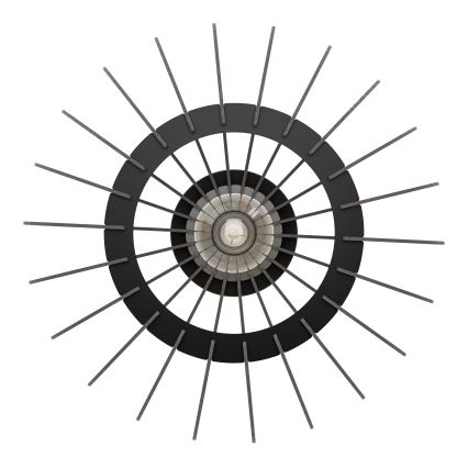 Eglo - Iluminação de teto 1xE27/40W/230V diâmetro 38 cm preto