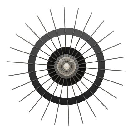 Eglo - Iluminação de teto 1xE27/40W/230V diâmetro 45 cm preto