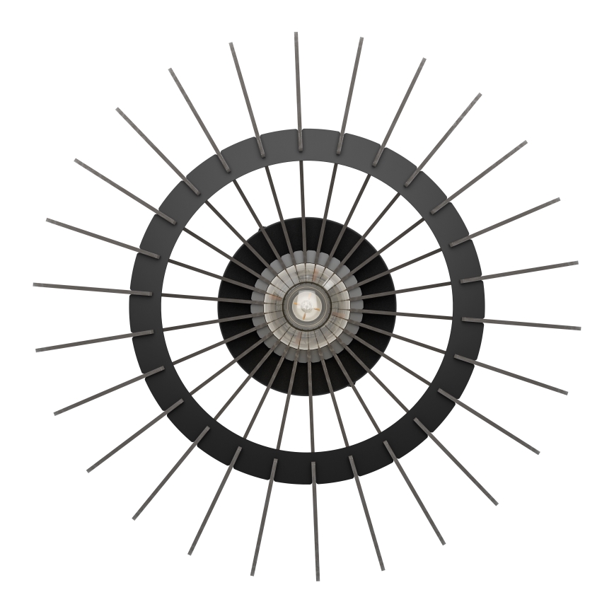 Eglo - Iluminação de teto 1xE27/40W/230V diâmetro 45 cm preto