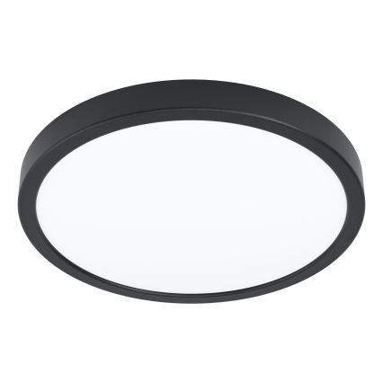 Eglo - Luminária de teto LED com sensor LED/20,5W/230V 3000K preta Ø 28,5 cm