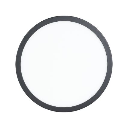 Eglo - Luminária de teto LED com sensor LED/20,5W/230V 3000K preta Ø 28,5 cm