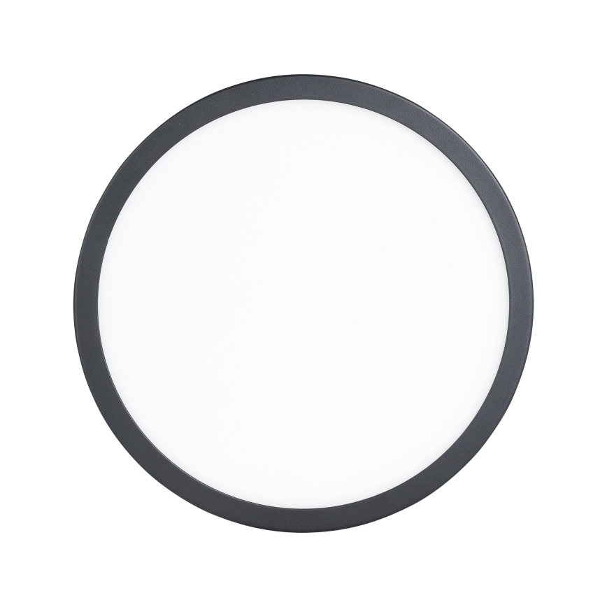 Eglo - Luminária de teto LED com sensor LED/20,5W/230V 3000K preta Ø 28,5 cm