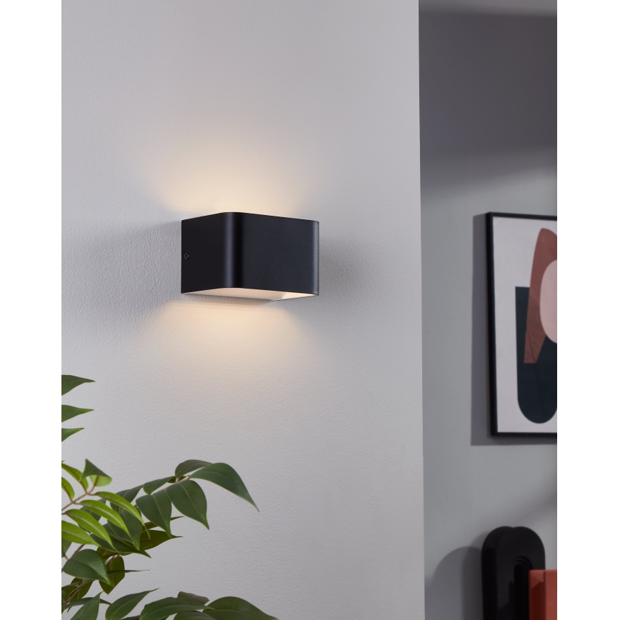 Eglo - Iluminação de parede LED LED/6W/230V 3000K preto