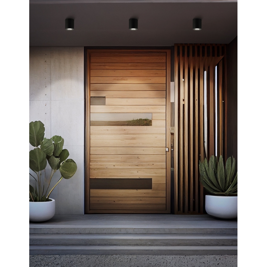 Eglo - Foco exterior 1xGU10/5W/230V diâmetro 8 cm IP44