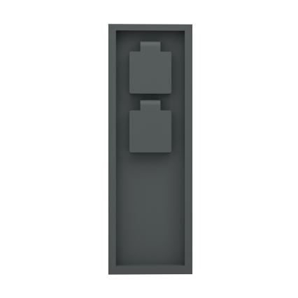 Eglo - Coluna de tomadas para exterior IP54 SCHUKO antracite