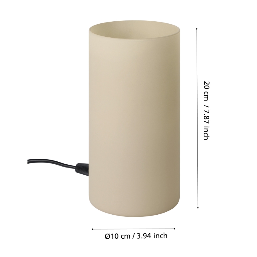 Eglo - Candeeiro de mesa 1xE14/60W/230V bege