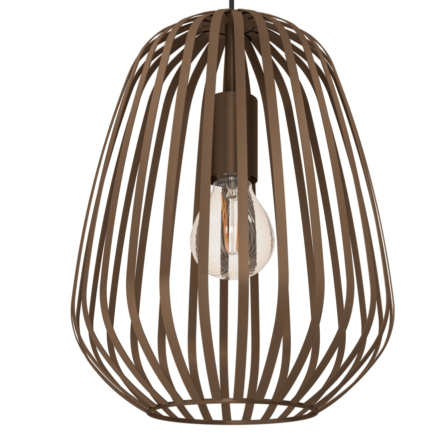 Eglo - Lustre suspenso com cabo, 1xE27/40W/230V, acabamento em bronze
