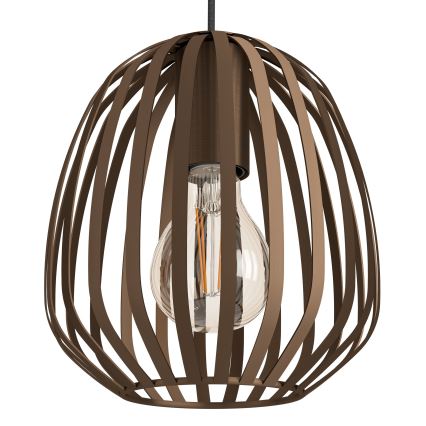 Eglo - Lustre suspenso por cabo 3xE27/40W/230V bronze