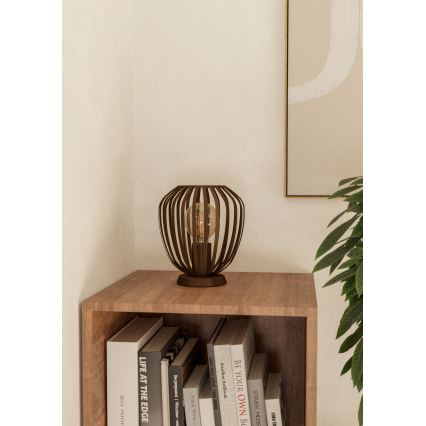 Eglo - Lâmpada de mesa 1xE27/40W/230V bronze