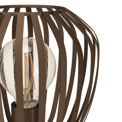 Eglo - Lâmpada de mesa 1xE27/40W/230V bronze