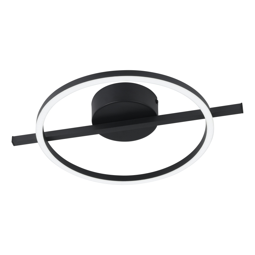 Eglo - Iluminação de teto LED RGBW com regulação LED/17W/230V 2700-6500K preto + comando