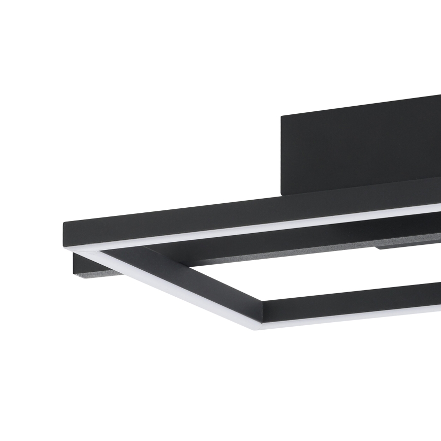 Eglo - Iluminação de teto LED RGBW com regulação LED/17W/230V 2700-6500K preto + comando