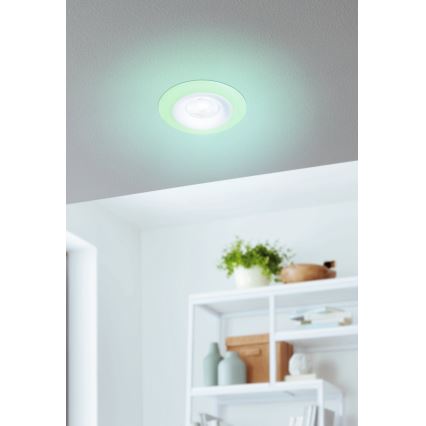 Eglo - CONJUNTO 3x Focos de encastrar LED RGBW para casa de banho com regulação 3xLED/3,8W/230V 2700-6500K IP44 + comando