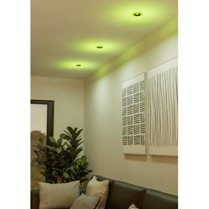 Eglo - CONJUNTO 3x Focos de encastrar LED RGBW para casa de banho com regulação 3xLED/3,8W/230V 2700-6500K IP44 + comando