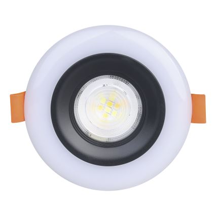 Eglo - Conjunto de 3 luminárias de encastrar para casa de banho LED RGBW dimerizáveis LED/3,8W/230V 2700–6500K IP44 + comando à distância