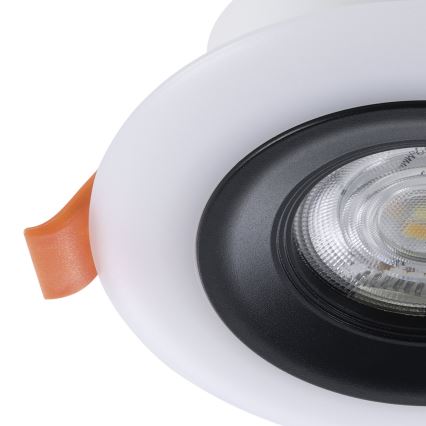 Eglo - Conjunto de 3 luminárias de encastrar para casa de banho LED RGBW dimerizáveis LED/3,8W/230V 2700–6500K IP44 + comando à distância