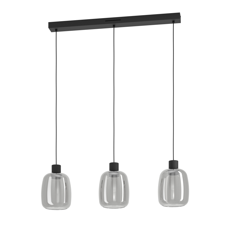 Eglo - Candeeiro suspenso LED RGBW com regulação 3xLED/3,7W/230V 2700-6500K cinzento