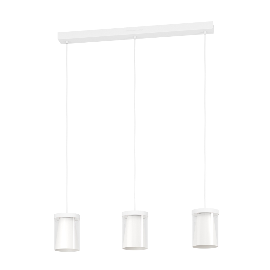 Eglo - Candeeiro suspenso LED RGBW com regulação 3xLED/3,7W/230V 2700-6500K branco ZigBee