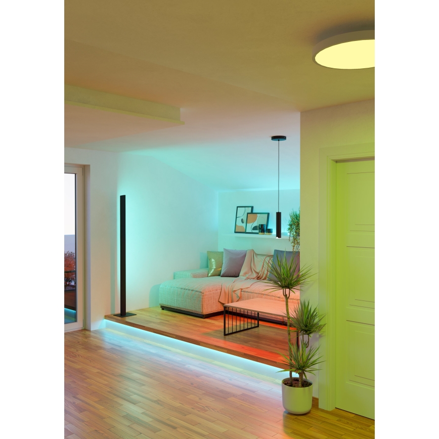 Eglo - LED RGBW Candeeiro suspenso com regulação LED/3,7W/230V 2700-6500K preto