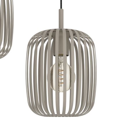 Eglo - Lustre suspenso em cabo 5xE27/40W/230V bege