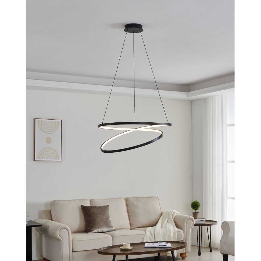 Eglo - Candeeiro suspenso LED LED/42W/230V 3000K preto