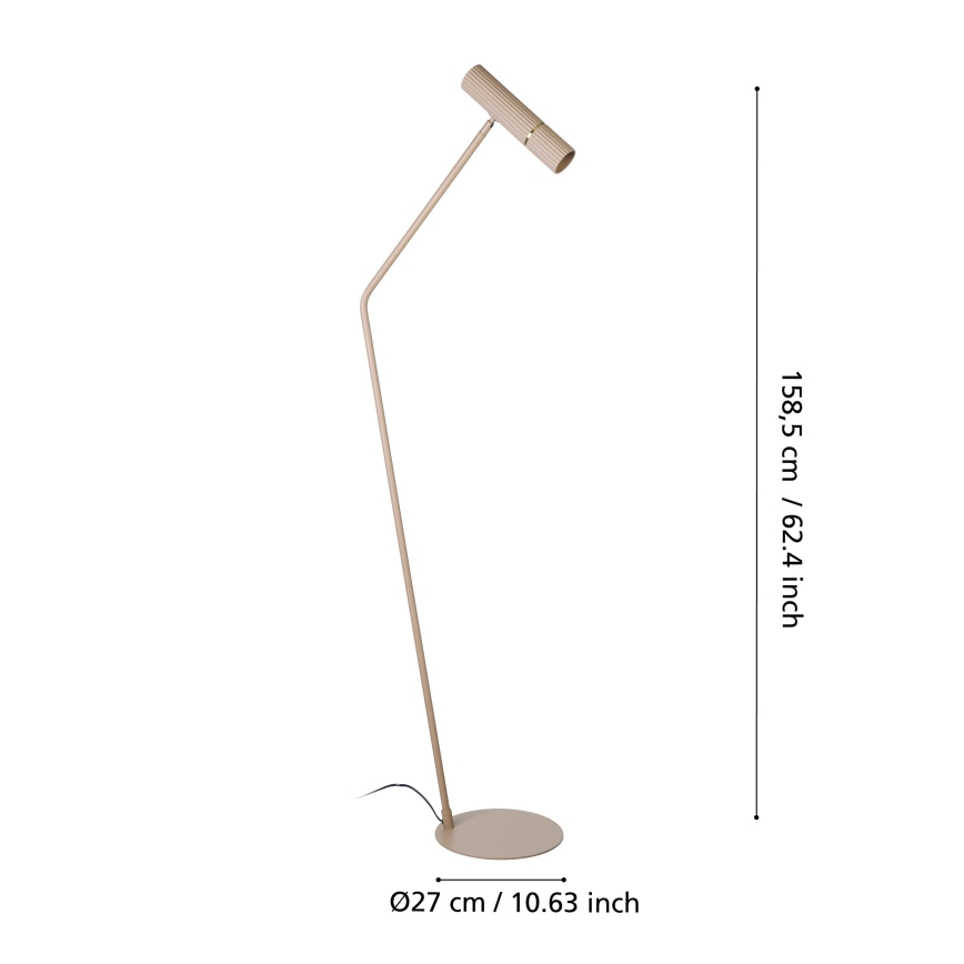 Eglo - Candeeiro de chão LED 1xGU10/5W/230V 3000K bege
