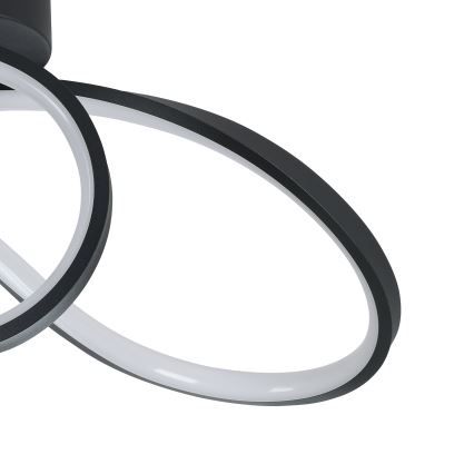 Eglo - Iluminação de teto LED RGBW com regulação LED/22W/230V 2700-6500K preto