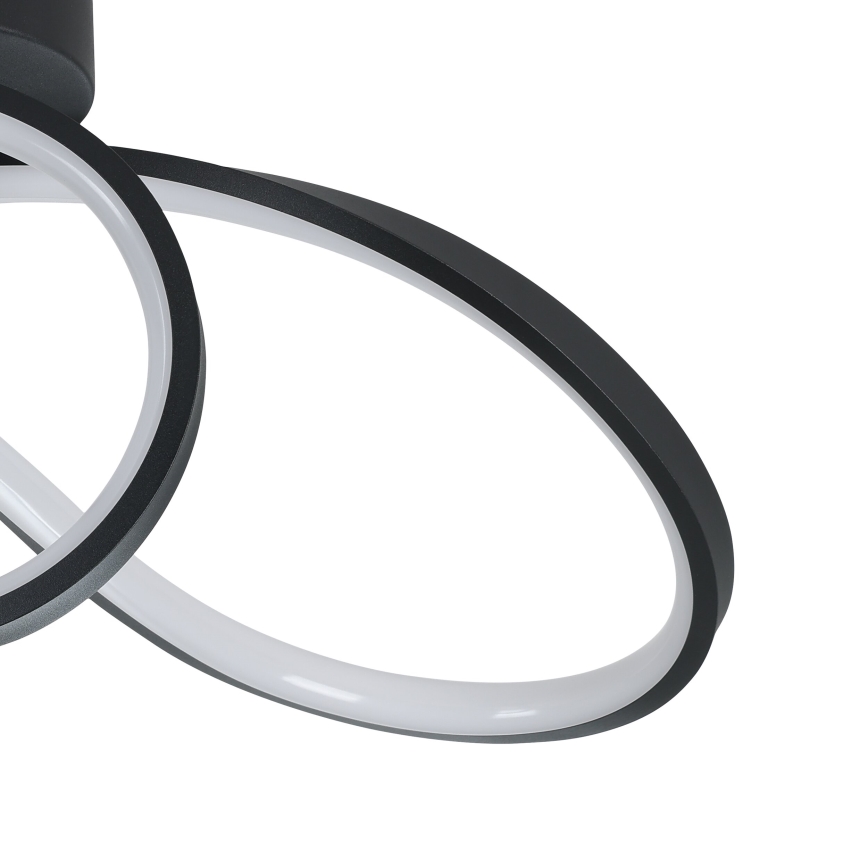 Eglo - Iluminação de teto LED RGBW com regulação LED/22W/230V 2700-6500K preto