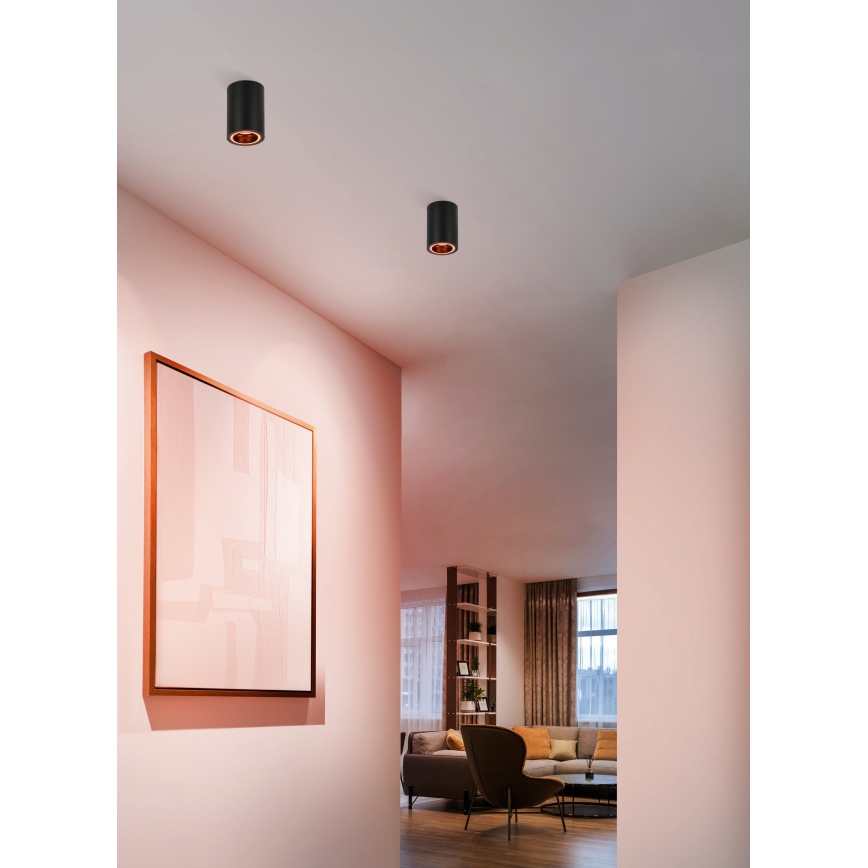 Eglo - Foco LED RGBW com regulação LED/4,9W/230V 2700-6500K preto